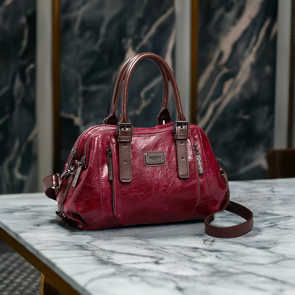 EleganceCraft™ Genuine Leather Crossbody hand Bag – Classic Style for Everyday Use