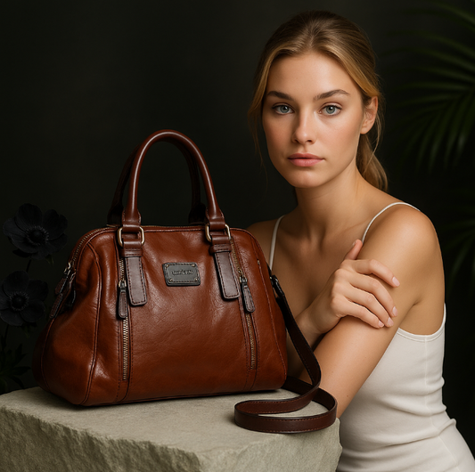 EleganceCraft™ Genuine Leather Crossbody hand Bag – Classic Style for Everyday Use